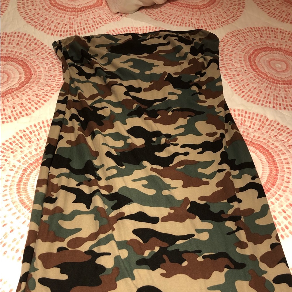 Camo tube dress